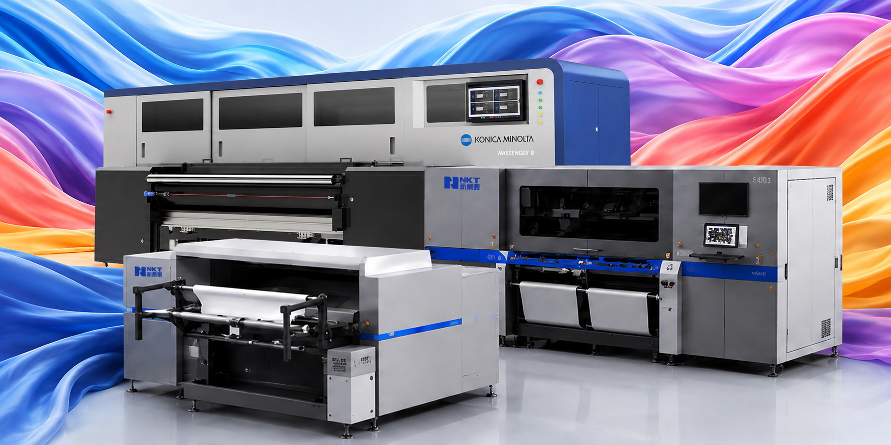 Digital textile printing production